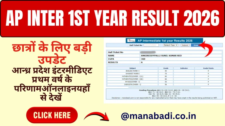 AP Inter 1st Year Result 2026