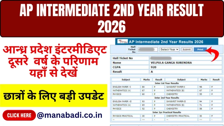 AP Intermediate 2nd Year Result 2026
