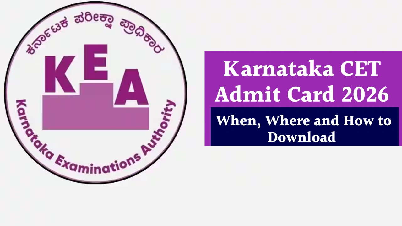 Karnataka CET Admit Card 2026