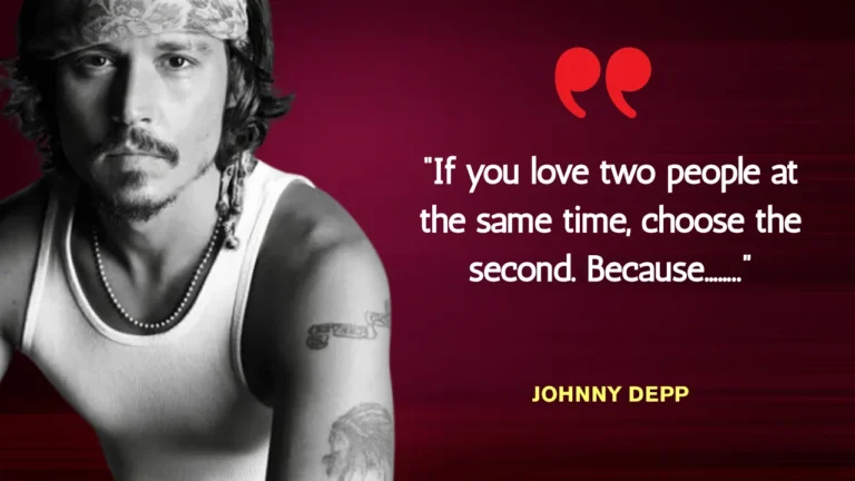 Quote of the Day by Johnny Depp