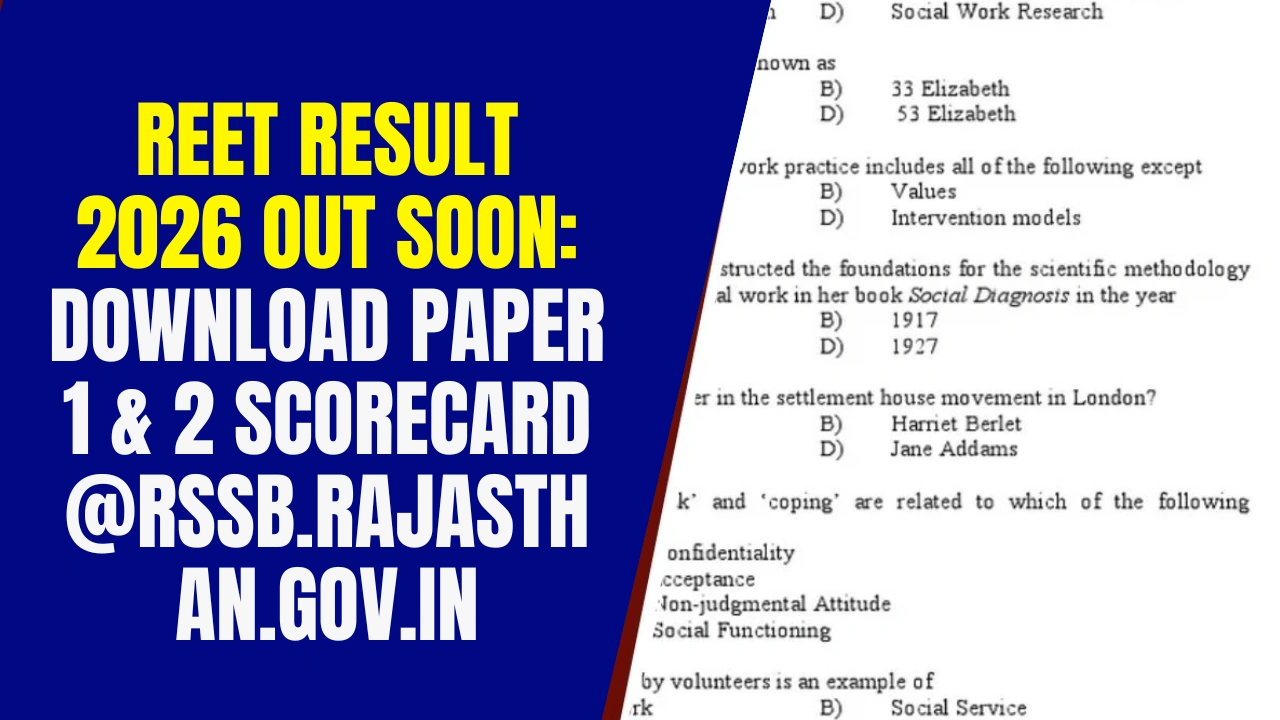 REET Result 2026 Out Soon