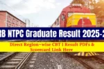 RRB NTPC Graduate Result 2025-26