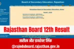 Rajasthan Board 12th Result
