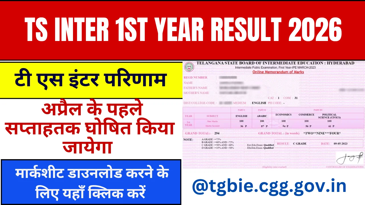 TS Inter 1st Year Result 2026