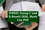 WBSSC Group C and D Result 2026,