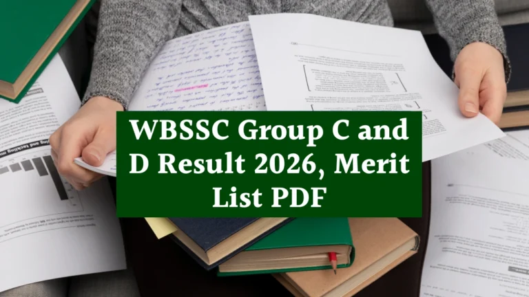 WBSSC Group C and D Result 2026,