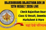 rajeduboard.rajasthan.gov.in 12th Result 2026 LIVE