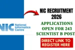 NIC recruitment 2026