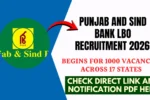 Punjab and Sind Bank LBO recruitment 2026